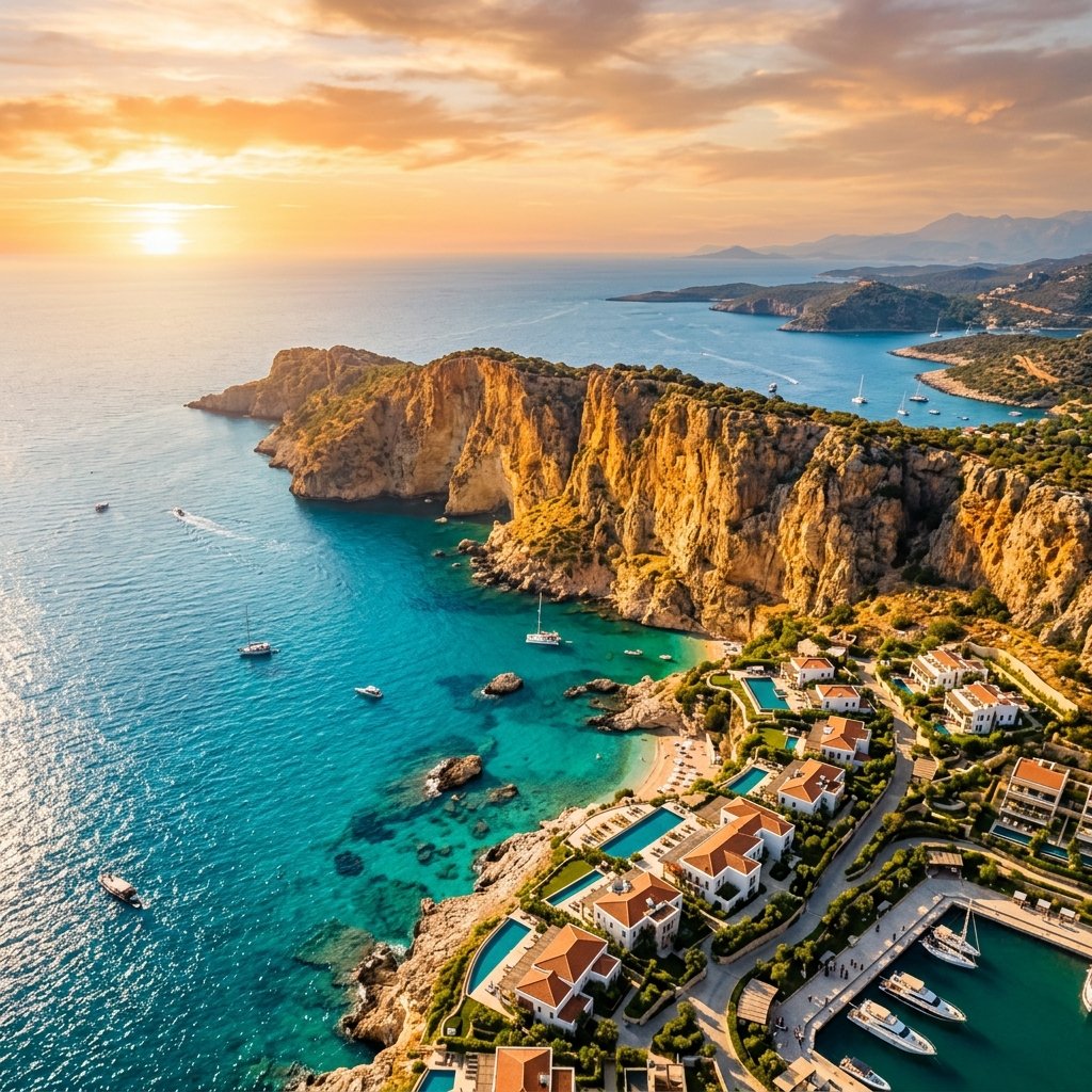 Aerial Antalya Mediterranean Coastline